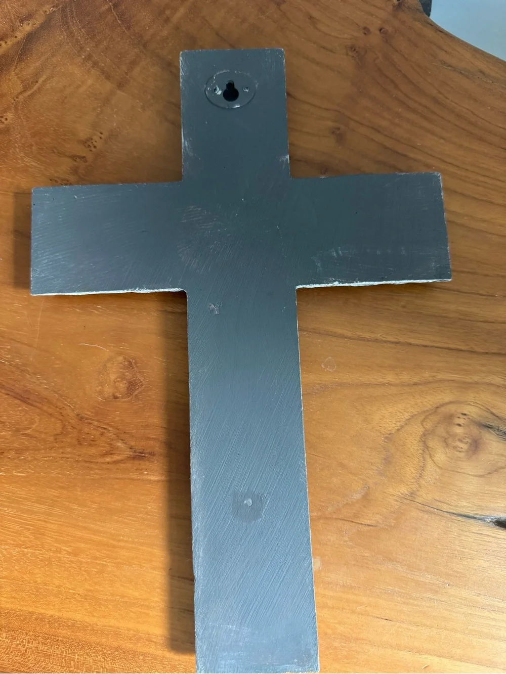 Prayer Cross Metal Wall Decor in Black and White Inspirational Home Accent
